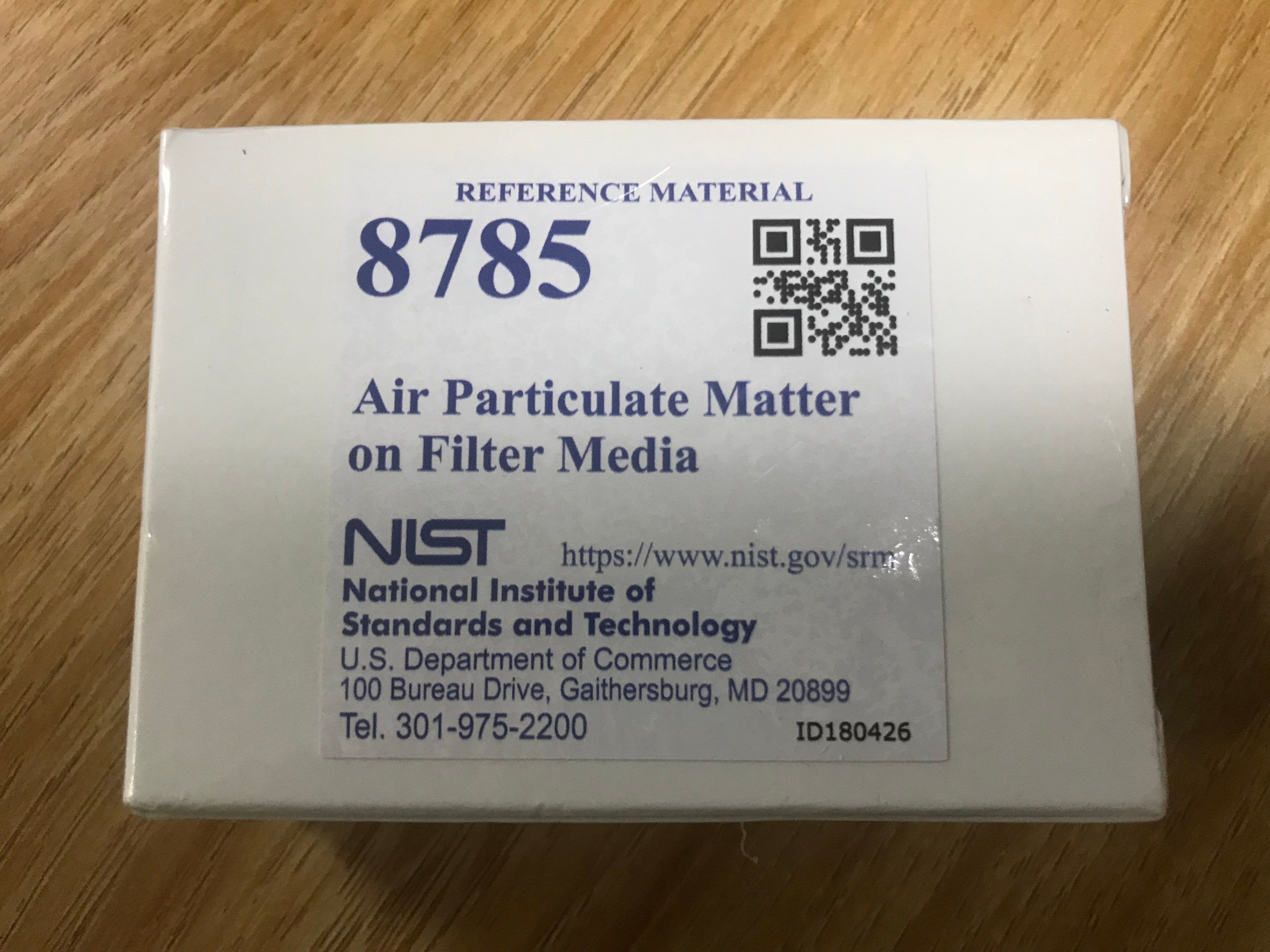 RM 8785 - 濾膜上的空氣顆粒物（標(biāo)準(zhǔn)品）