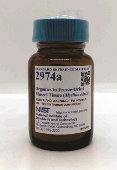SRM 2974a - 凍干貽貝組織中的有機物(紫貽貝)