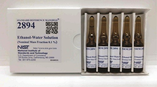  SRM 2894 - 乙醇-水溶液(標稱質量分數0.1%)