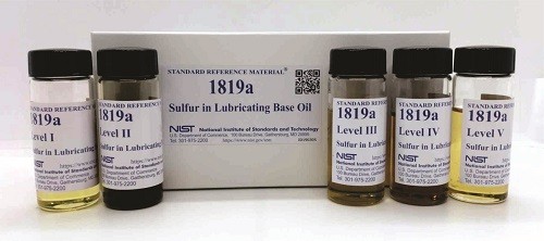 SRM 1819a - 潤滑油基礎油中的硫標準品
